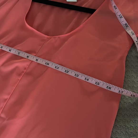 Shinestar Vibrant Coral Sleeveless Blouse size medium - Picture 4 of 5